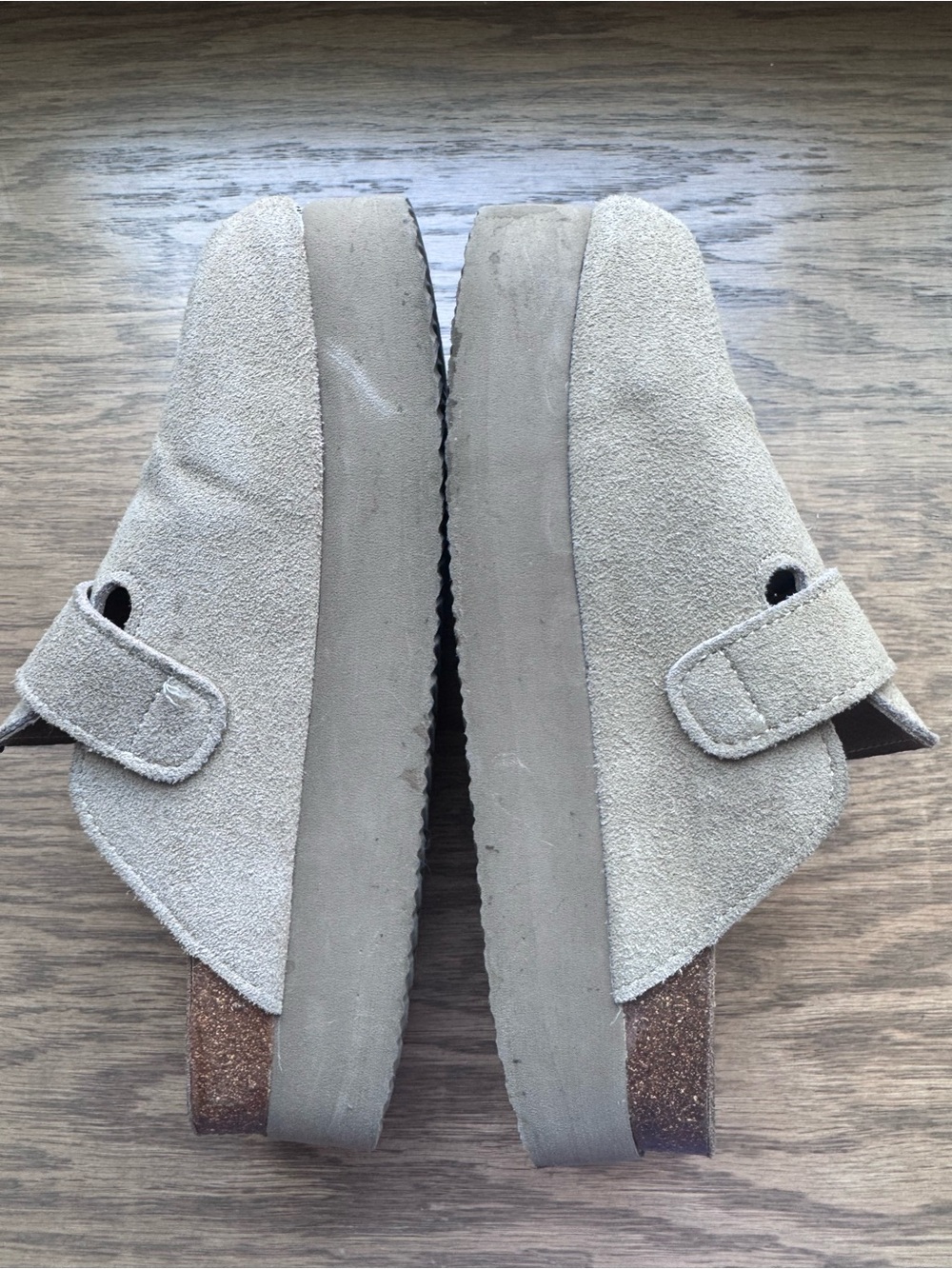CUSHIONAIRE Women's Granola Genuine Suede Cork Footbed Platform Clog - Picture 3 of 5